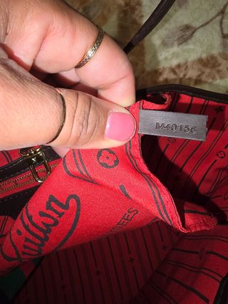 Bolso Louis Vuitton Marrón y Rojo