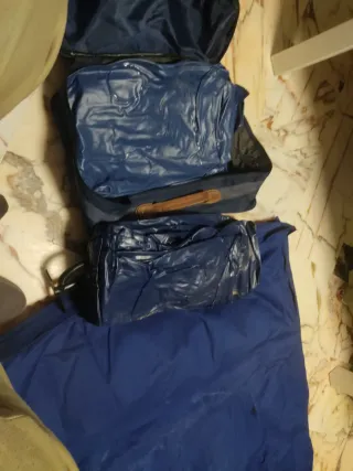 3 Colchón hinchable azul poliéster