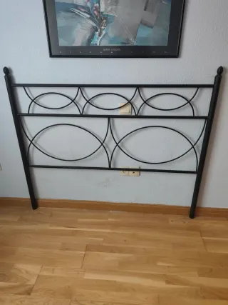 Cabecero forja negro 1,35