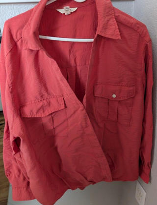 Camisa manga larga mujer roja