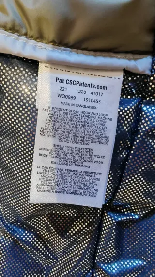 Chaqueta Columbia verde y azul