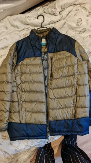 Chaqueta Columbia verde y azul