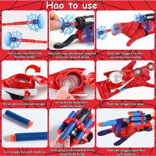 Juguete Spiderman lanzador y dardos