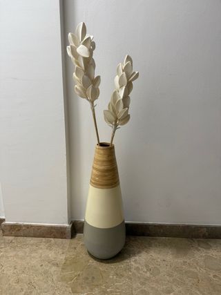 Jarrón decorativo bambú