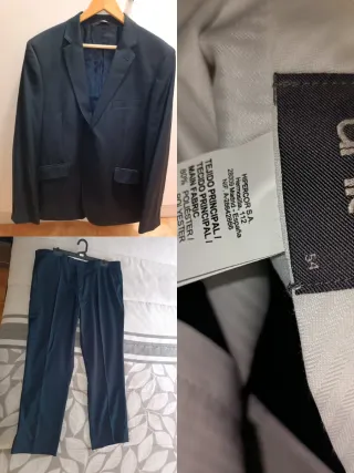 Traje de chaqueta y pantalón Hipercor azul