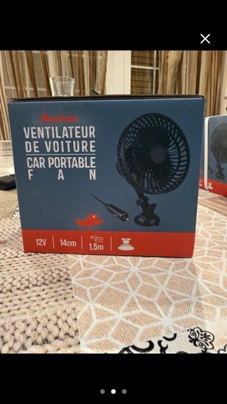 Ventilador Coche Portátil 12V Auchan