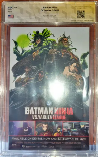 EGC 9.6 firmado Jeph Loeb Batman #158 Comic-Con