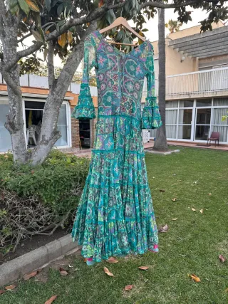 Traje de flamenca Pol Nuñez verde
