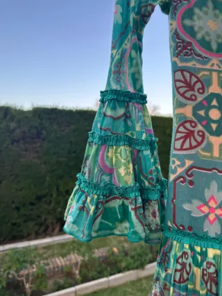 Traje de flamenca Pol Nuñez verde