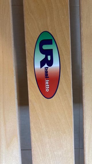 2 Rete in doghe e legno per letti singoli