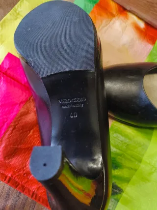 Décolleté vera pelle nero