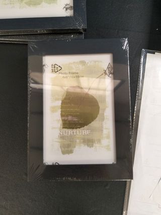 SONGMICS Marcos Fotos 10 Piezas Negro