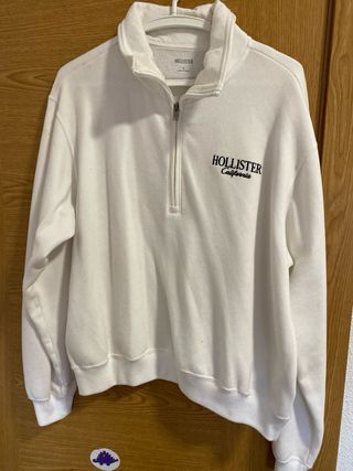 Sudadera Hollister Blanca