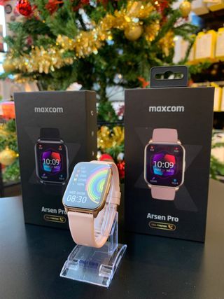 Smartwatch Maxcom Arsen Pro Dourado/Rosa