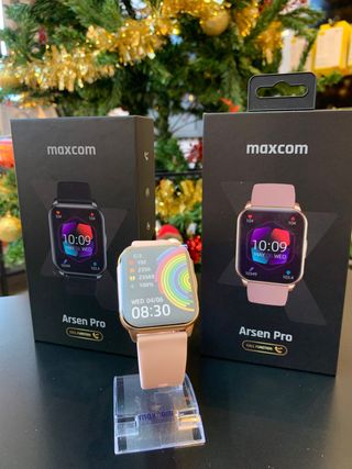 Smartwatch Maxcom Arsen Pro Dourado/Rosa