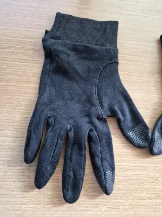 Guantes interiores niño/niña negros