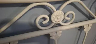 Cabecero de cama de matrimonio metálico