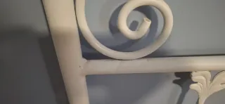 Cabecero de cama de matrimonio metálico