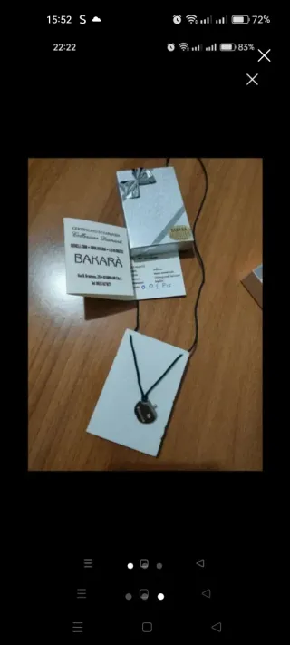 Collana mela con diamantino