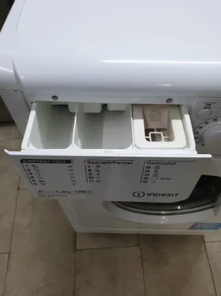 Lavadora Indesit 1200 rpm 8kg A++ con Garantía