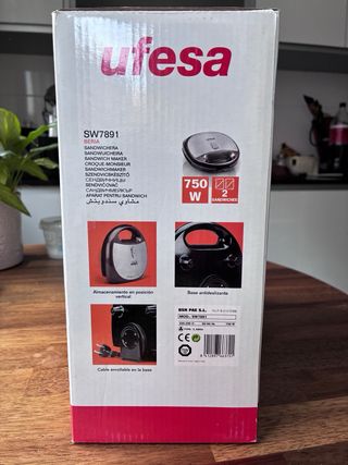 Sandwichera Ufesa Beria sin estrenar