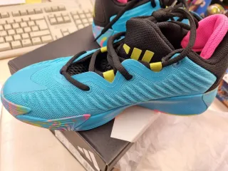 Zapatillas Adidas Azul y Rosa