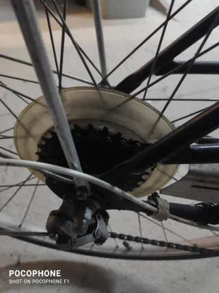 Bicicleta de paseo morada