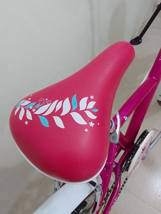 Bicicleta niña 20 rosa y blanca
