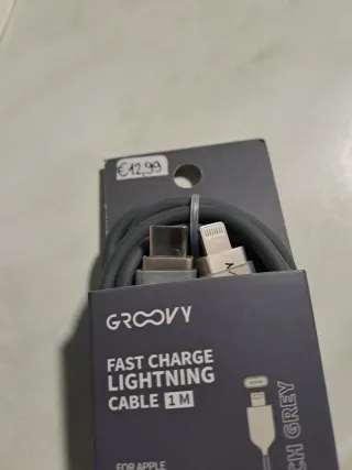 Cavo ricarica Groovy Lightning Tech Grey 1M