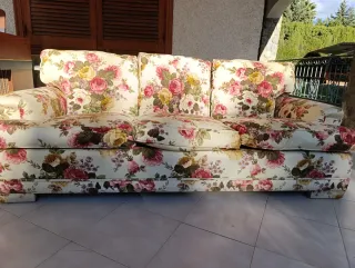Sofá de 3 plazas estampado floral