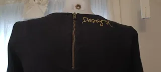 Vestido Desigual Talla S Negro Multicolor