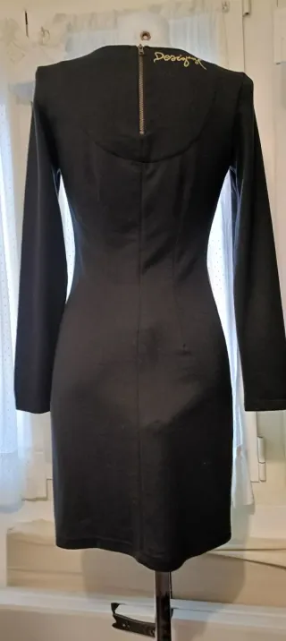 Vestido Desigual Talla S Negro Multicolor