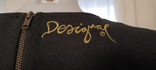 Vestido Desigual Talla S Negro Multicolor