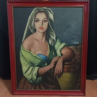 Óleo sobre lienzo pintado a mano