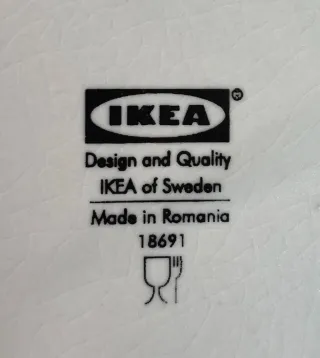 Vajilla IKEA Mate Beige Mod 18691