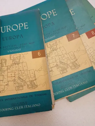Mappe Stradali Europa Touring Club Italiano