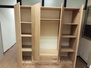 Armario 4 puertas madera