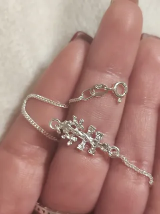 Pulsera Cruz de Caravaca Plata