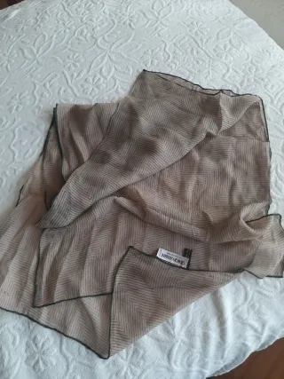 Sciarpa Giorgio Armani 100% Seta Beige/Verde