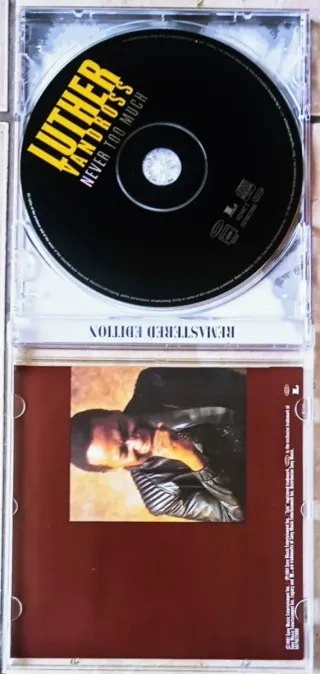 Luther Vandross Never Too Much Remastered cd