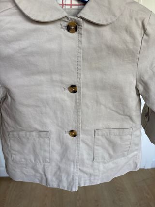 Gabardina Algodón Niña Talla 12/18 Meses Gocco