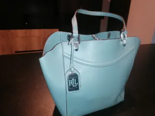Bolso Tote Ralph Lauren Azul Teal