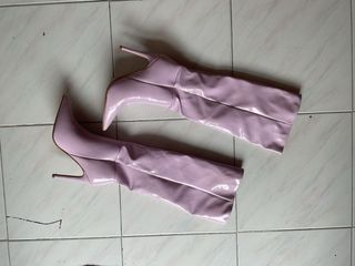 Stivali alti rosa Quanticlo Tg 37