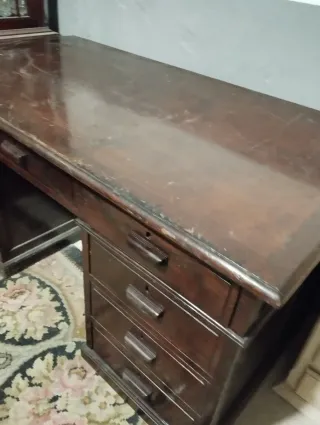 Escritorio antiguo madera maciza