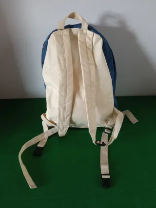 Mochila JUTECO azul y beige