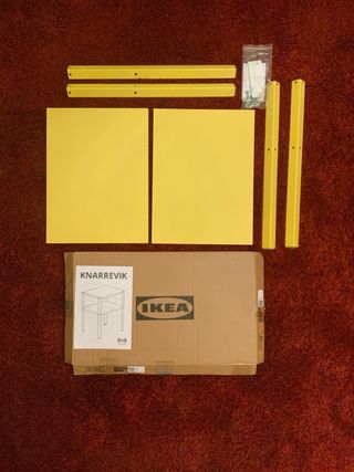 Mesa auxiliar KNARREVIK amarilla IKEA