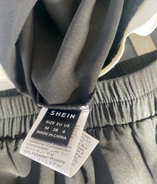 Conjunto Shein negro top y shorts talla M.