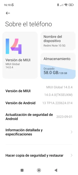 Xiaomi Redmi Note 10 5G Azul