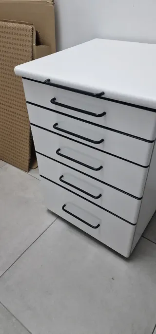 Cajonera blanca 5 cajones
