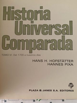 Historia Universal Comparada